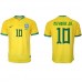 Brasilia Neymar Jr #10 Kopio Koti Pelipaita MM-kisat 2022 Lyhyet Hihat